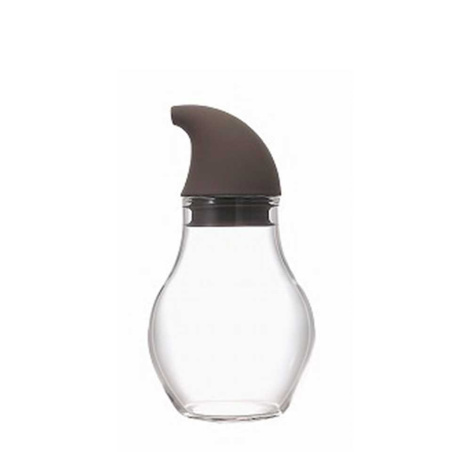 Skleněná lahvička na dochucovadla Hario Nuba Drop o objemu 180 ml, šedá