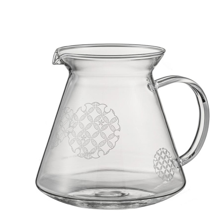 Skleněná konvice Hario AYA Glass Server 02 Shippou na kávu, 600 ml, celkový pohled
