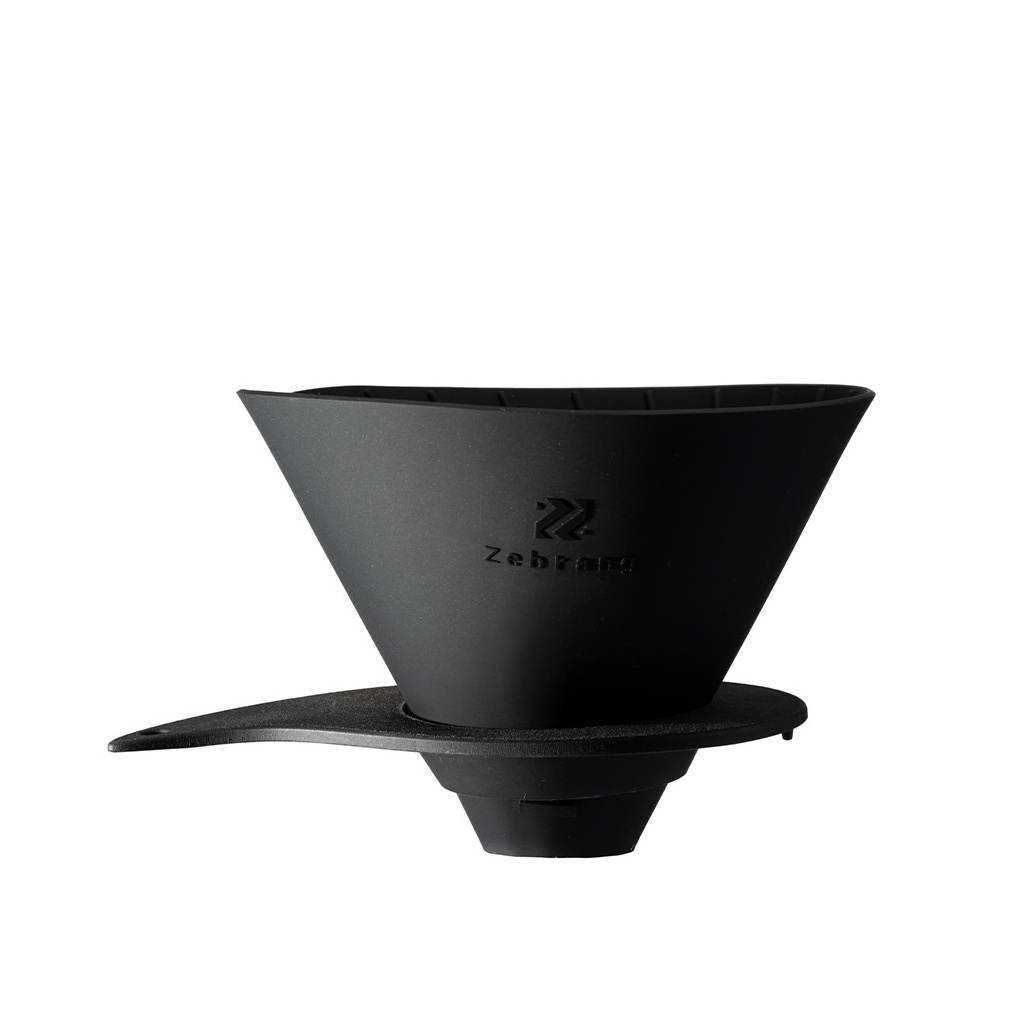 Skládací silikonový dripper Hario Zebrang V60 Flat 02, celkový pohled Skládací silikonový dripper Hario Zebrang V60 Flat 02, celkový pohled