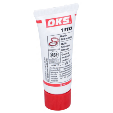 Tuba silikonového tuku OKS 1110 s červeným uzávěrem, bílá, obsah 10 ml