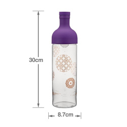 Hario AYA Edo Purple při pohledu z boku s víčkem Hario AYA Edo Purple při pohledu z boku s víčkem