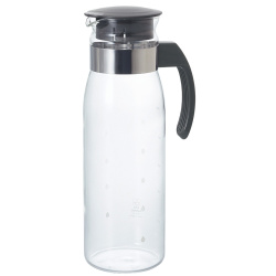 Skleněná láhev do lednice Hario o objemu 1400 ml v odstínu Charcoal Grey, celkový pohled