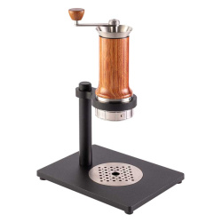 Ruční espresso kávovar Aram Espresso Maker s ocelovým stojanem v provedení Reddish, celkový pohled