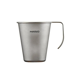 Titanový hrnek Hario s jednoduchou stěnou o objemu 350 ml, celkový pohled Titanový hrnek Hario s jednoduchou stěnou o objemu 350 ml, celkový pohled