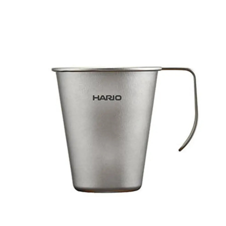 Titanový hrnek Hario s jednoduchou stěnou o objemu 350 ml, celkový pohled