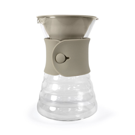 Karafa Hario V60 Drip Decanter 700 ml v pískovém odstínu, celkový pohled