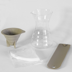 Karafa Drip Decanter při pohledu shora do hrdla Karafa Drip Decanter při pohledu shora do hrdla
