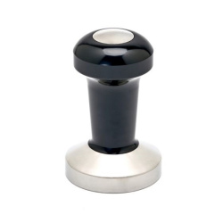 Černý tamper Rhinowares Pro o průměru 58,4 mm, celkový pohled