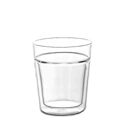 Dvoustěnná sklenice Hario Twin Rock Glass 260 ml, celkový pohled
