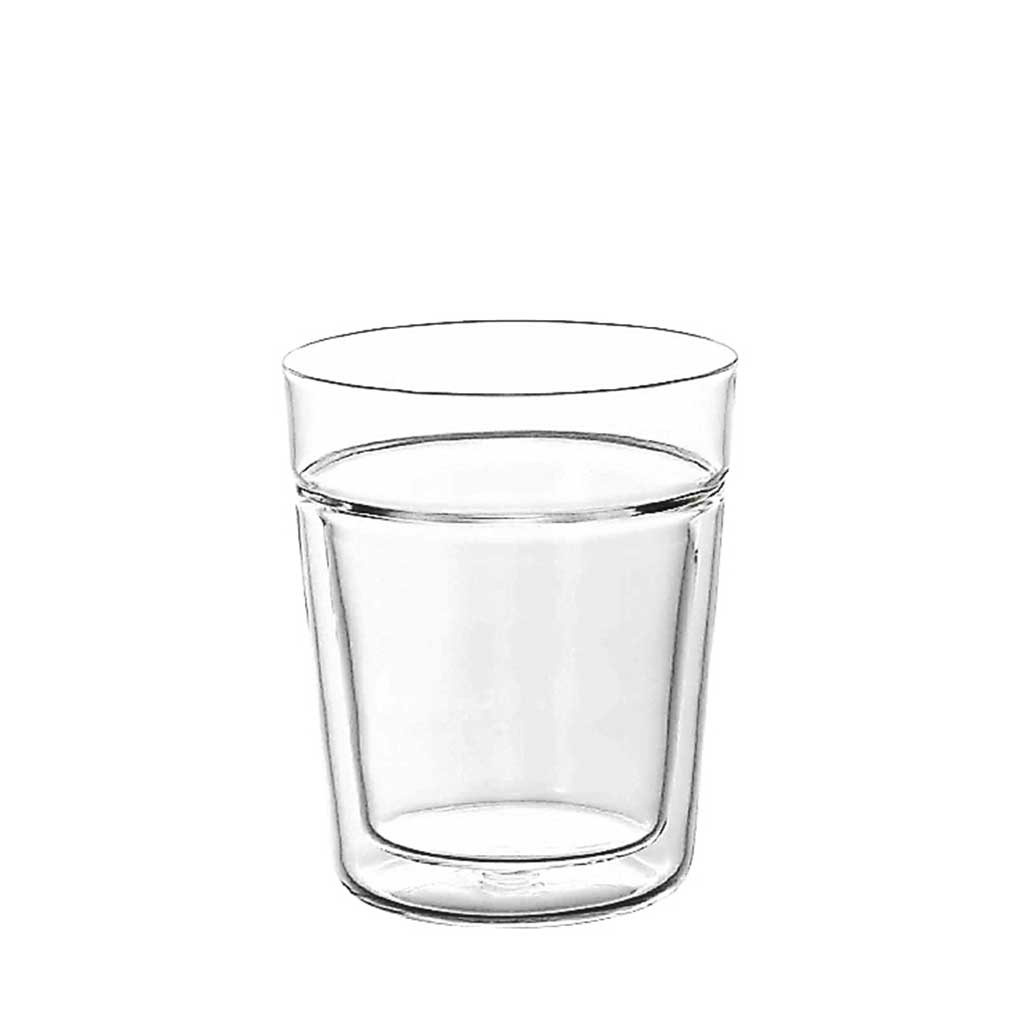 Dvoustěnná sklenice Hario Twin Rock Glass 260 ml, celkový pohled
