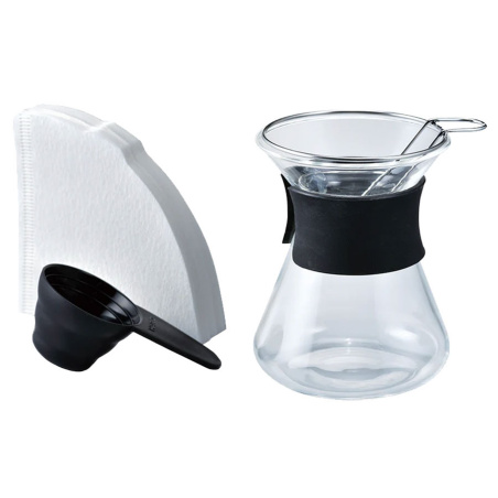 Černý dripper Hario Mini Coffee Dripper 240 ml, celkový pohled