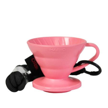 Růžový degustační šálek Hario Mini V60 o objemu 30 ml, celkový pohled