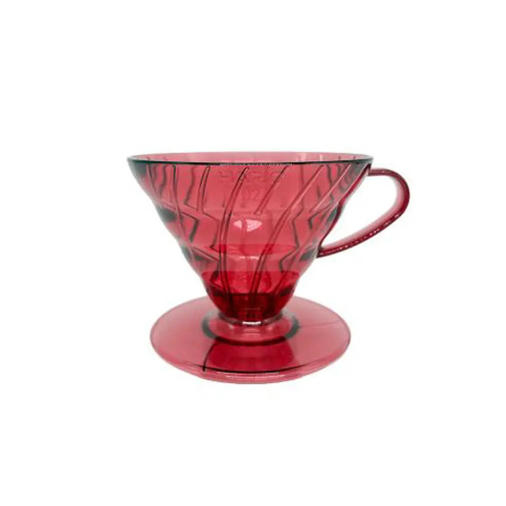 Výroční dripper Hario V60 02 k 20. výročí v odstínu Momiji Red