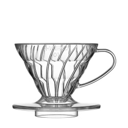 Čirý dripper Hario V60 01 z Tritanu, celkový pohled Čirý dripper Hario V60 01 z Tritanu, celkový pohled