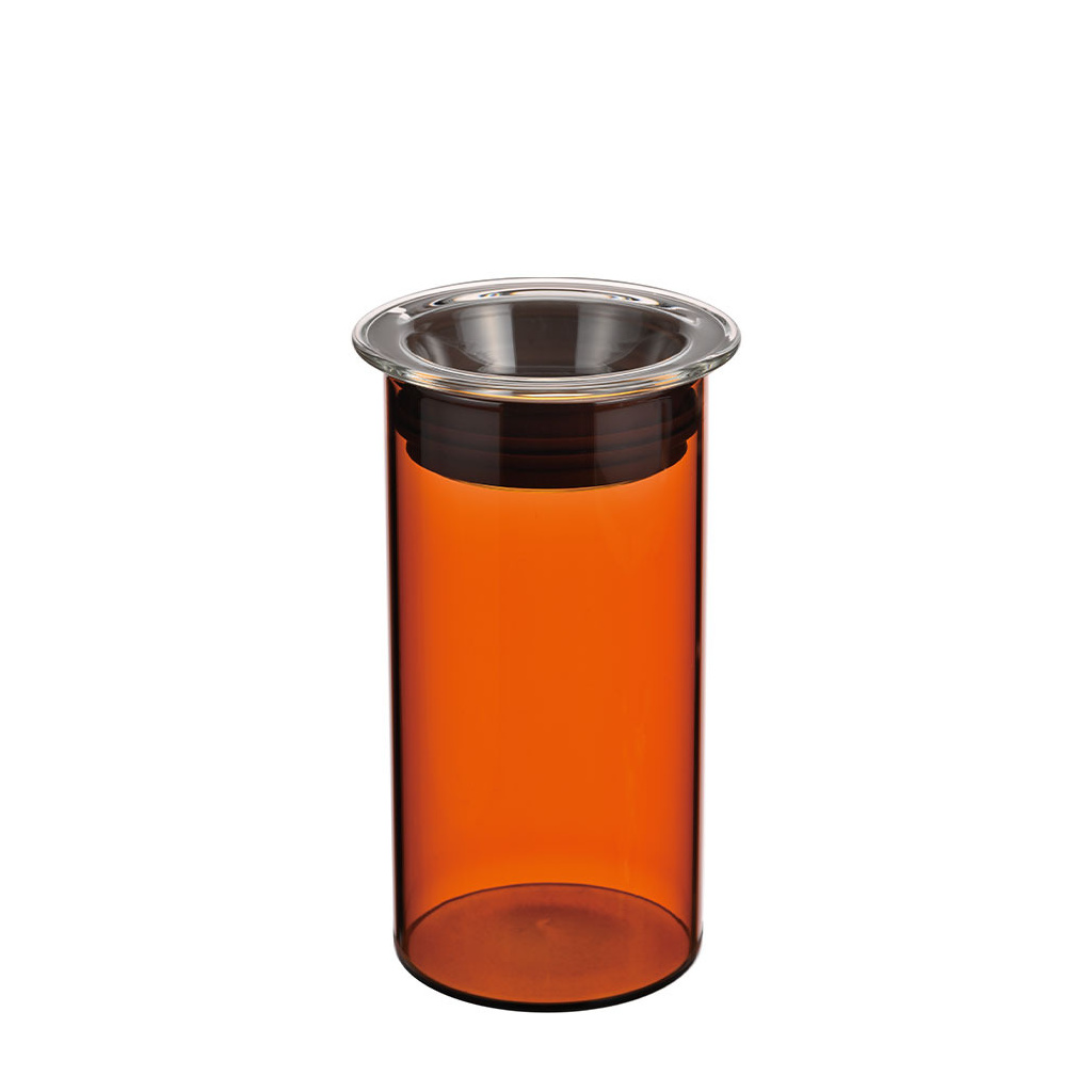 Skleněná dóza na kávu Hario COLORS o objemu 400 ml, celkový pohled