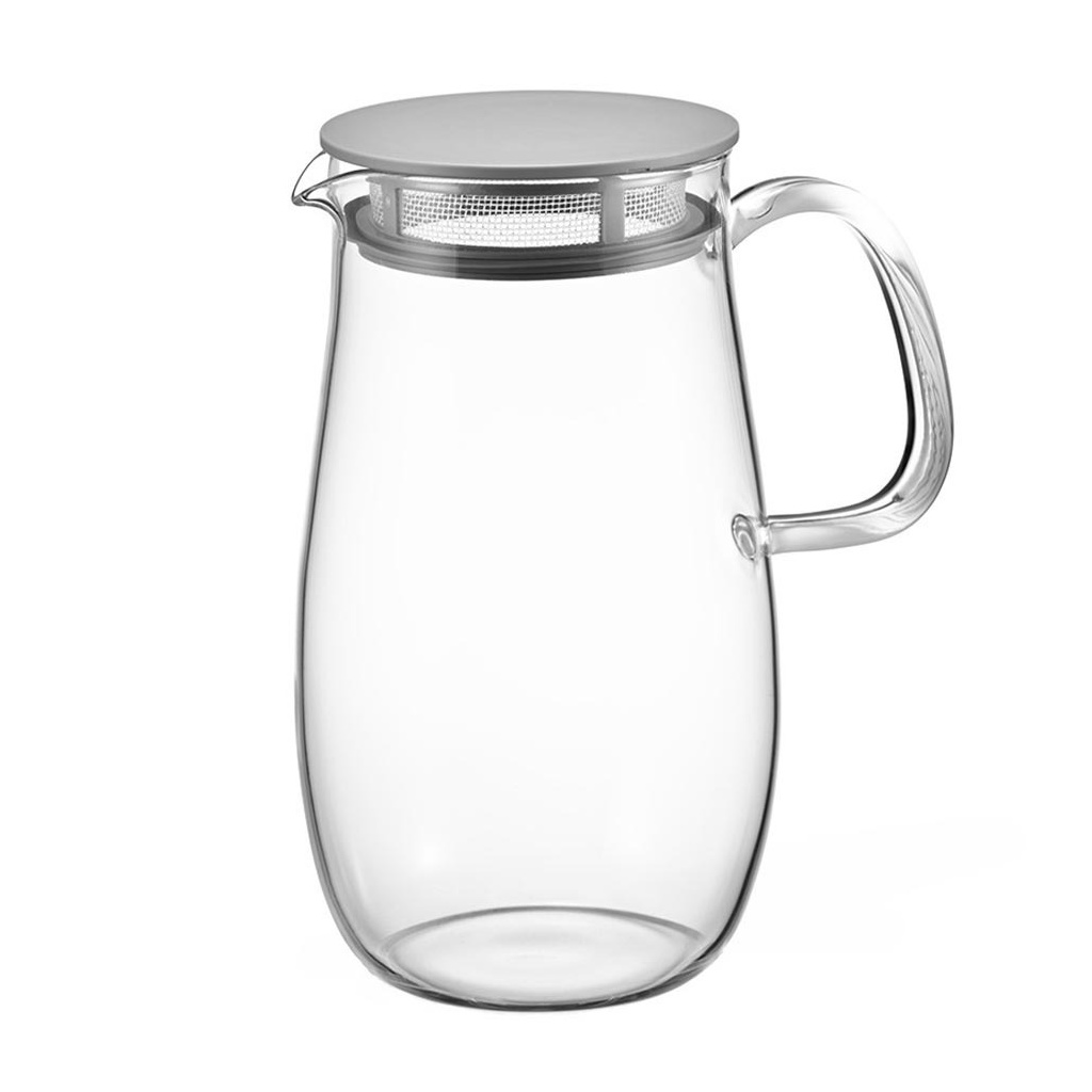 Tmavě šedá konvice na čaj Hario Mugi-chan o objemu 1000 ml, celkový pohled Tmavě šedá konvice na čaj Hario Mugi-chan o objemu 1000 ml, celkový pohled