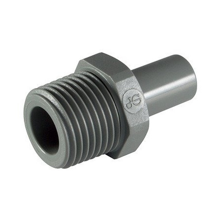 Hrdlo John Guest se závitem 3/8" na obou stranách