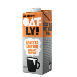 Oatly Barista Karamel, ovesný nápoj s karamelovou příchutí, 1 l