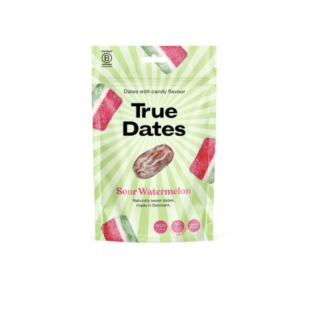True Dates sušené datle ochucené kyselým melounem, 100 g