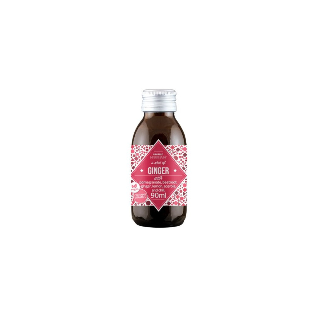 Zázvorový shot Organic Human v BIO kvalitě, lahvička 90 ml