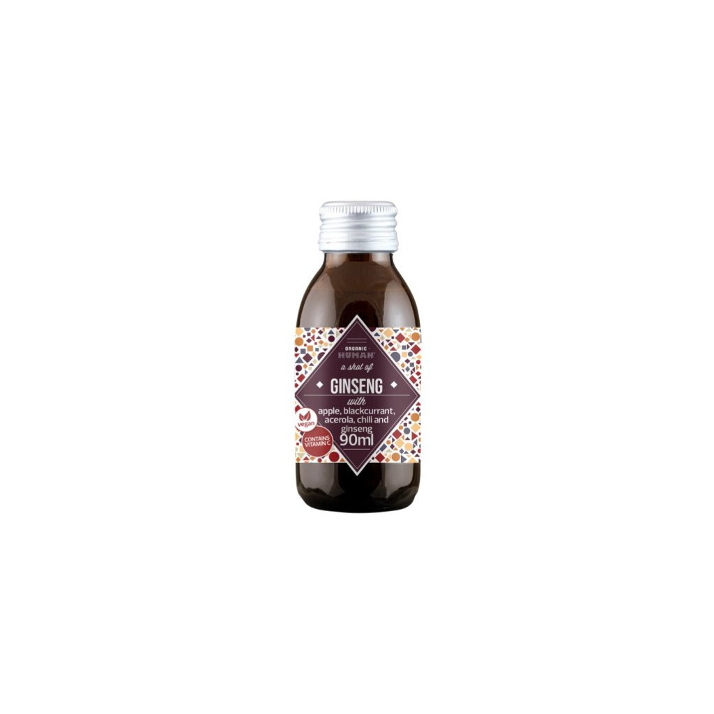 Ženšenový BIO shot Organic Human o objemu 90 ml
