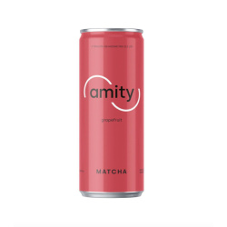 Osvěžující nápoj Amity Maté s grepovou příchutí, 330 ml