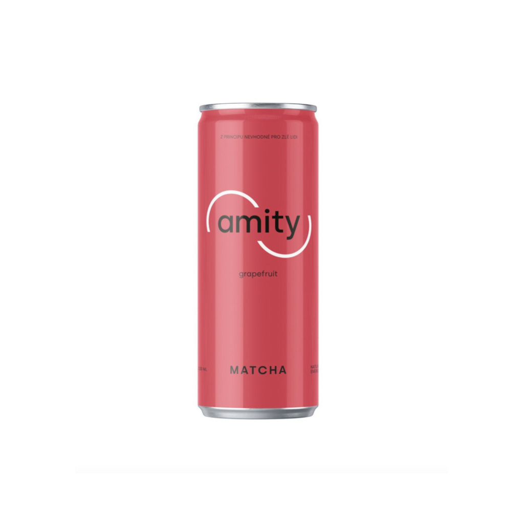 Osvěžující nápoj Amity Maté s grepovou příchutí, 330 ml