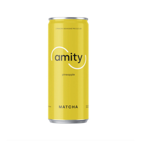 Ananasový nápoj Amity Maté, povzbuzující, 330 ml