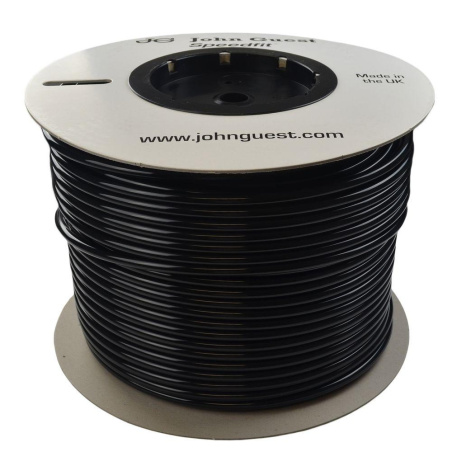 Hadice John Guest 3/8" pro rozvody vody, pohled na svinutou hadici