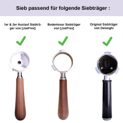 Košíček JoeFrex 7 g vložený v páce De'Longhi Dedica Košíček JoeFrex 7 g vložený v páce De'Longhi Dedica