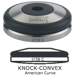 Konvexní základna tamperu JoeFrex Knock Convex, 53 mm, celkově