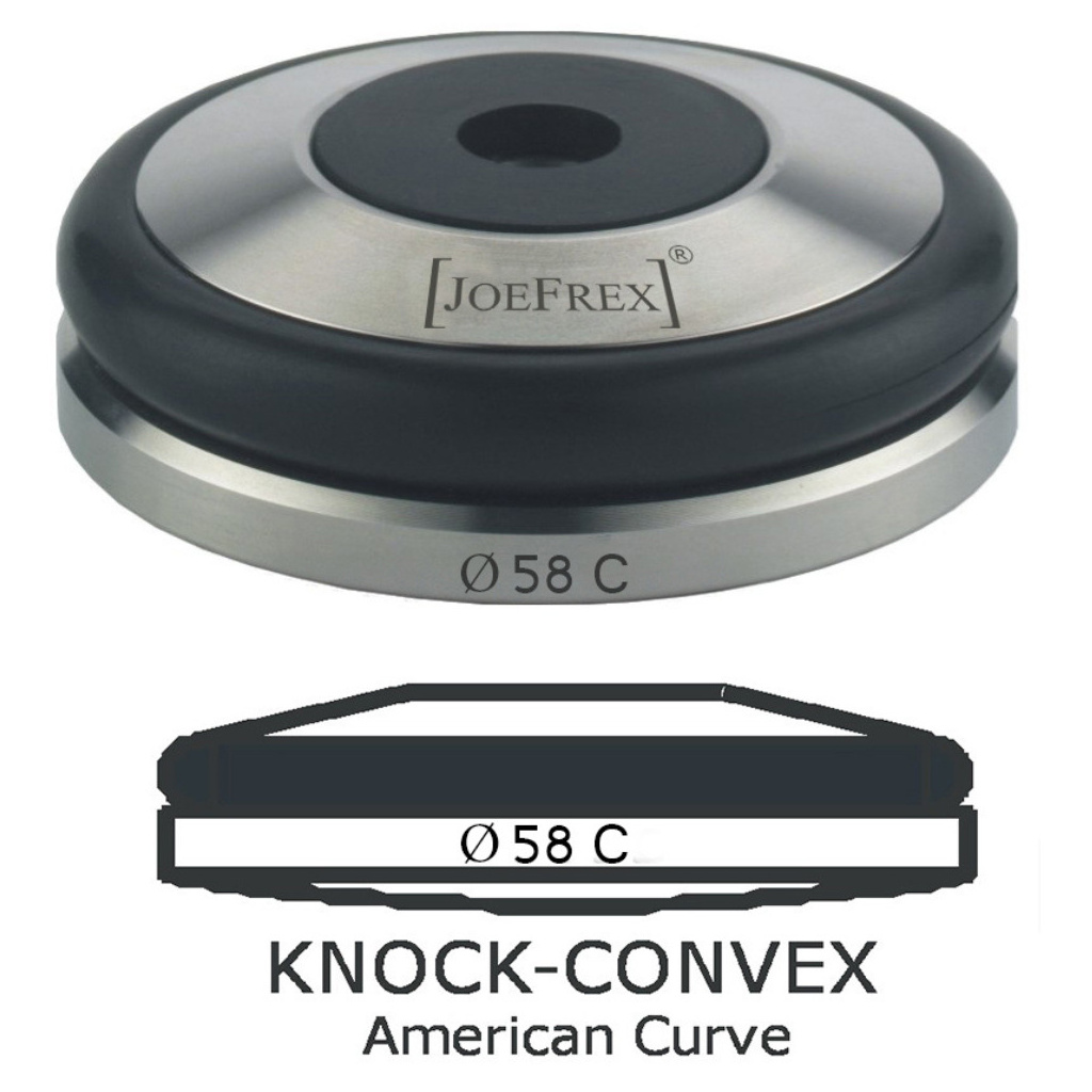 Konvexní základna tamperu JoeFrex Knock Convex, 53 mm, celkově