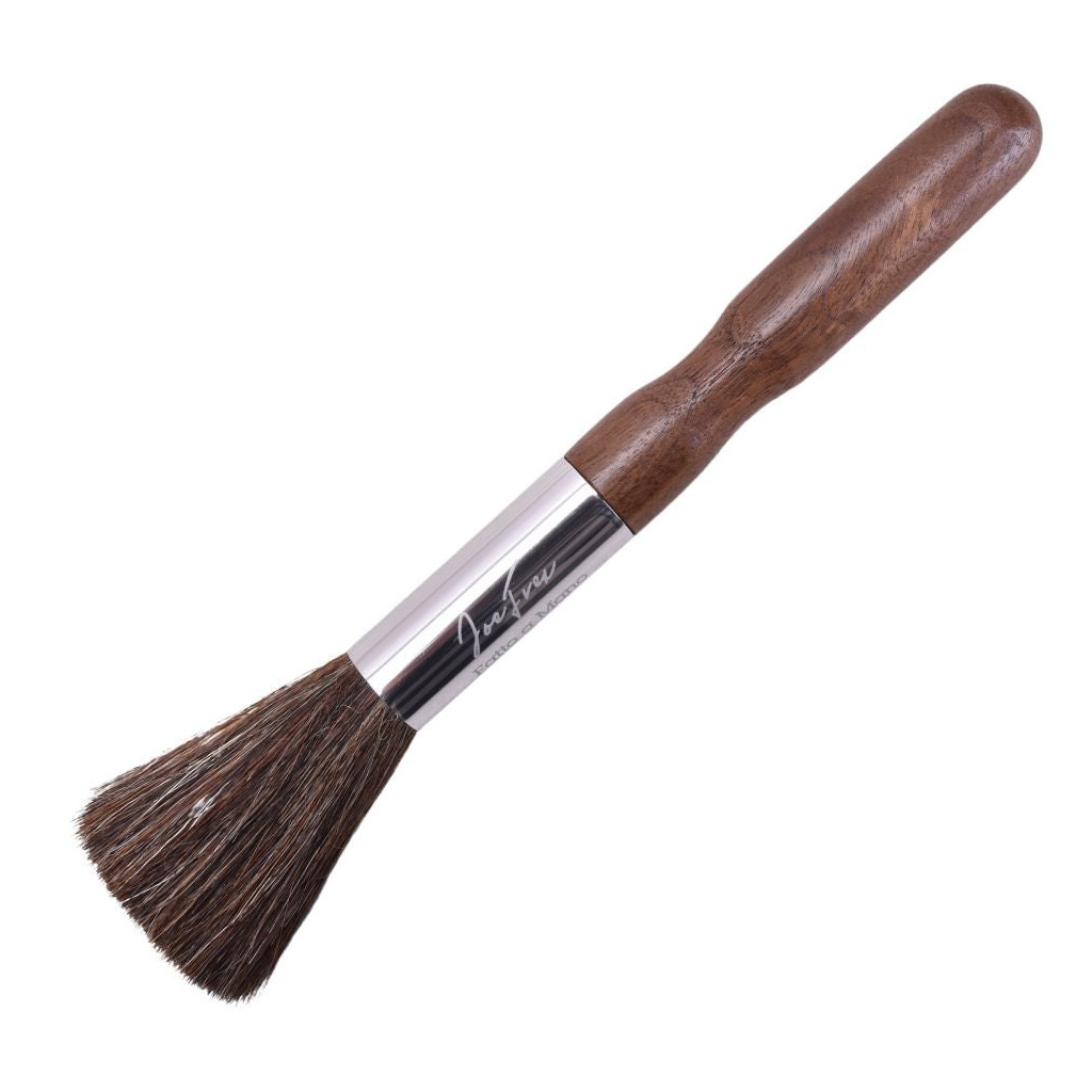 Baristický štětec JoeFrex na mlýnek z ořechového dřeva, celkově