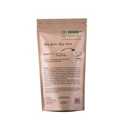 Etiketa čističe mlýnků JoeFrex Natural Grind zblízka