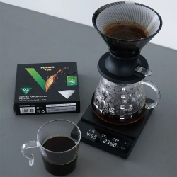 Spirálová žebra uvnitř dripperu Hario V60 NEO