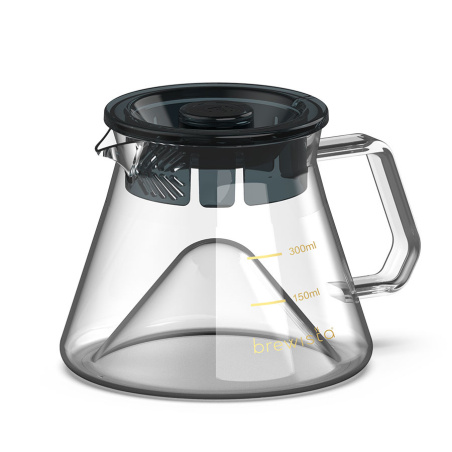 Skleněný server Brewista X Series M o objemu 300 ml, celkově