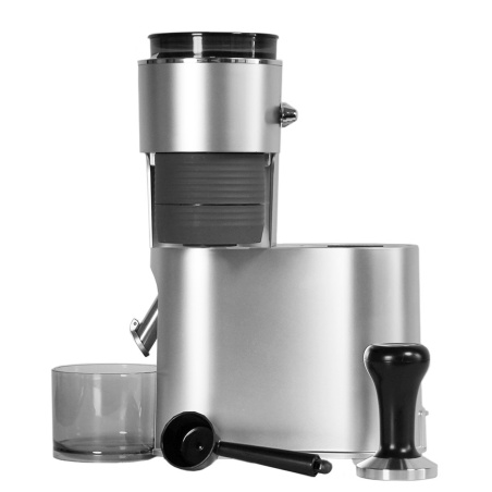 Stříbrnošedý cestovní kávovar Bonavita Voyager Mini, celkově