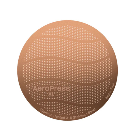 Kovový filtr AeroPress Gold Tone XL, celkový pohled