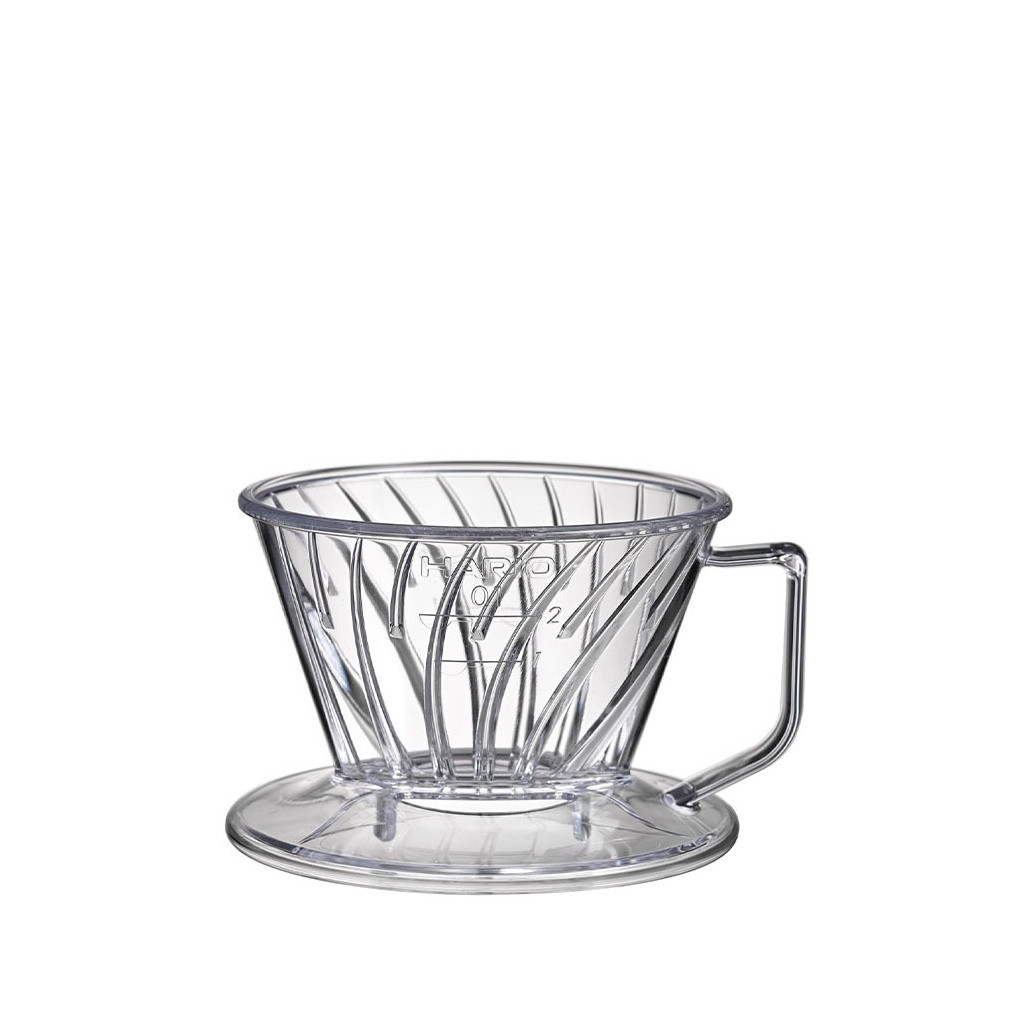Trapézový dripper Hario Pegasus 01 v čiré variantě, kód PED-01-T, celkově
