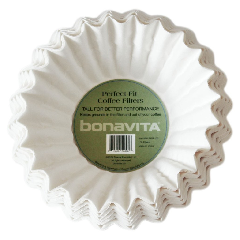 Papírové filtry Bonavita Perfect Fit pro 8 šálků, balení 100 kusů, celkově Papírové filtry Bonavita Perfect Fit pro 8 šálků, balení 100 kusů, celkově