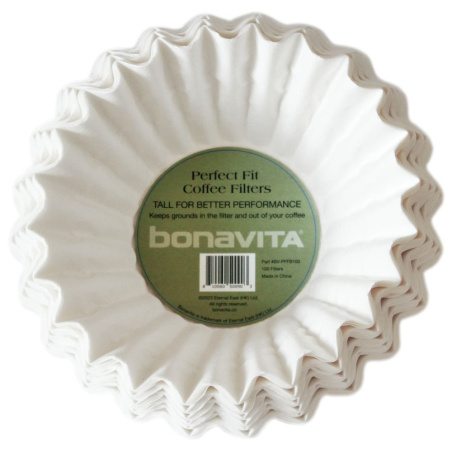 Papírové filtry Bonavita Perfect Fit pro 8 šálků, balení 100 kusů, celkově