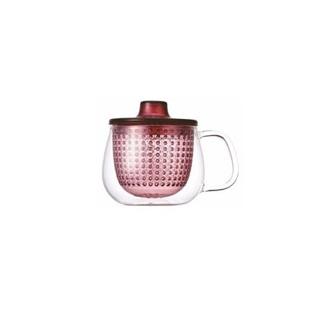 Skleněná konvička na čaj Kinto Unimug o objemu 350 ml, celkově