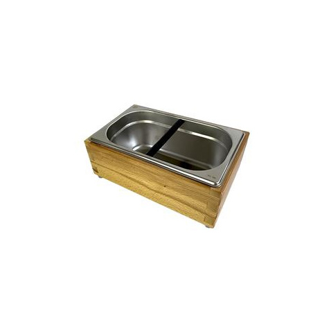 Velký dřevěný odklepávač na kávu Heavy Tamper ve velikosti XL, celkový pohled
