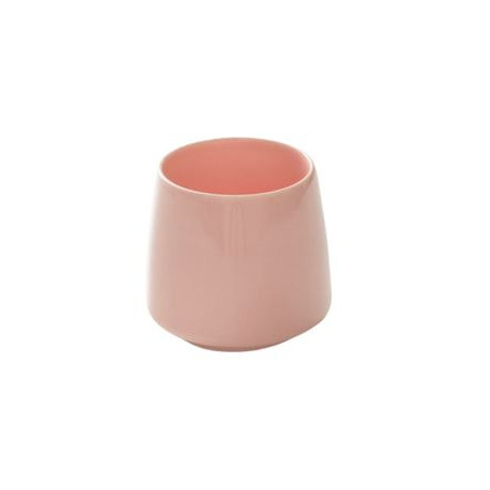 Růžový porcelánový hrnek Origami Aroma FlavorCup M o objemu 320 ml, celkový pohled