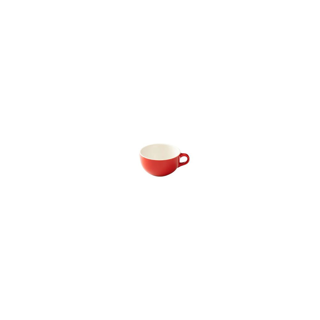 Červený šálek Origami Latte, celkový pohled