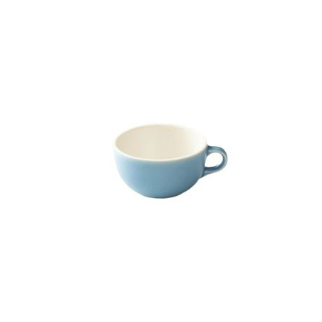 Matně modrý šálek Origami Latte, celkový pohled