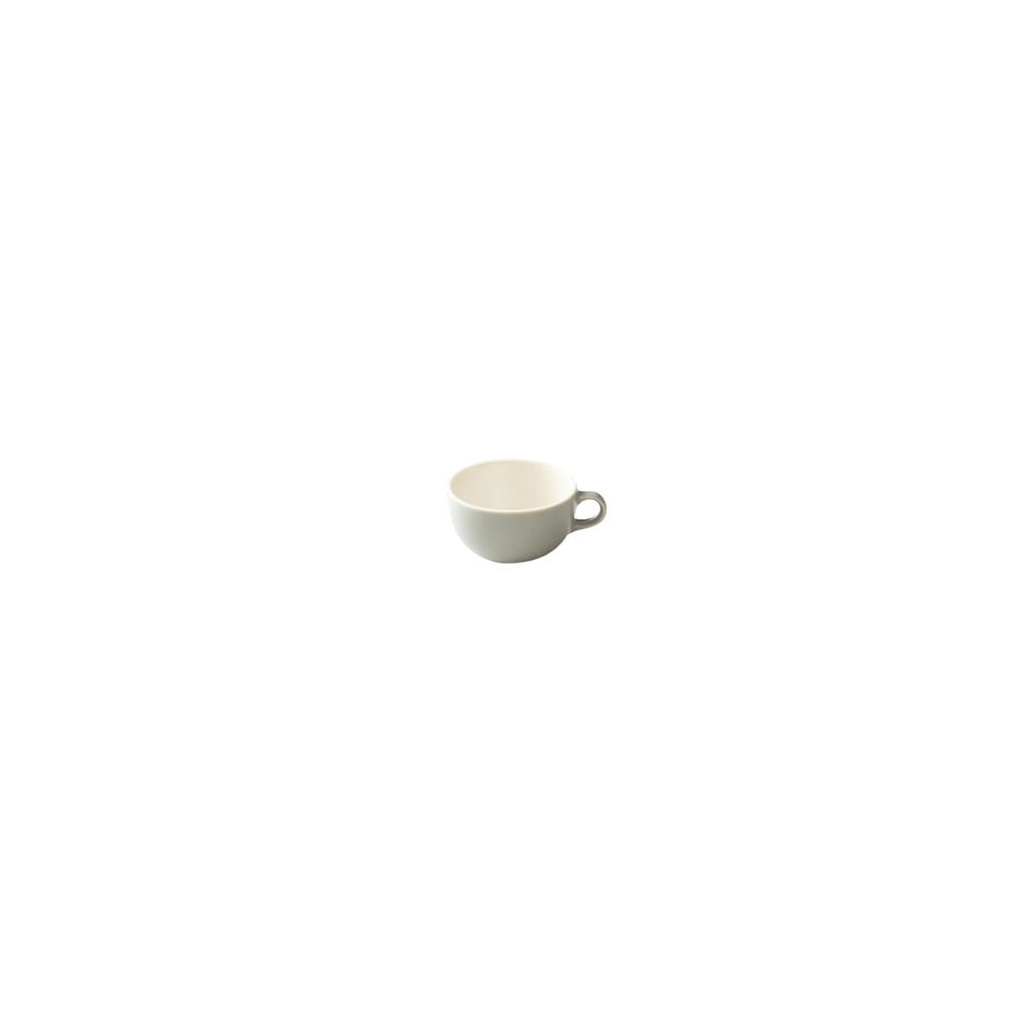 Matně šedý šálek Origami Latte, celkový pohled