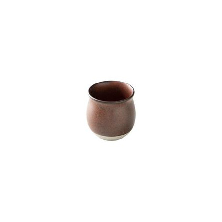 Hnědý porcelánový hrnek Origami Pinot FlavorCup s objemem 200 ml, celkový pohled