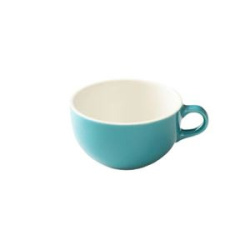Tyrkysový šálek Origami Latte, celkový pohled