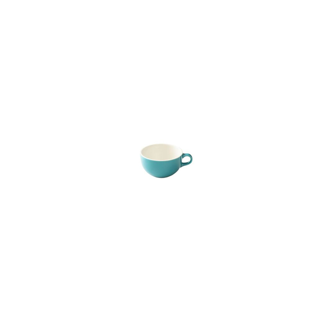 Tyrkysový šálek Origami Latte, celkový pohled